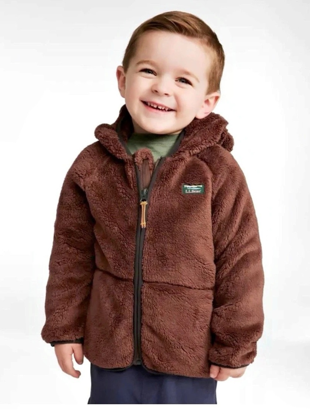 L.L.Bean's Hi-Pile Fleece Jacket Boys 2T Blue Fleece Jacket NWT